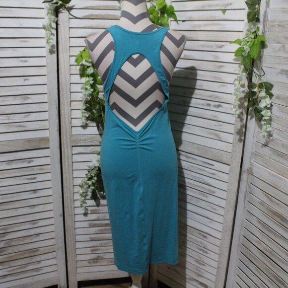 Lululemon Teal Blur Tank Dress Open Back Sleeveless (211) - Picture 8 of 13